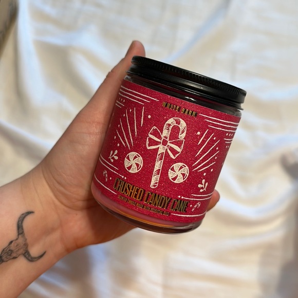 Bath & Body Works Other Single Wick Candle Crushed Candy Cane Poshmark
